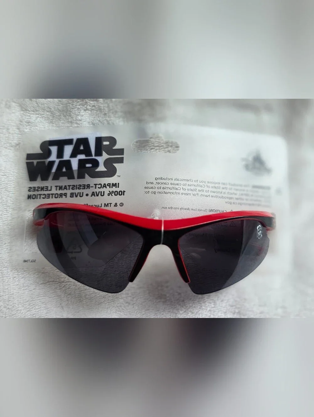 NWT Disney - Star Wars Kids Red Frame Sunglasses with Black Lenses